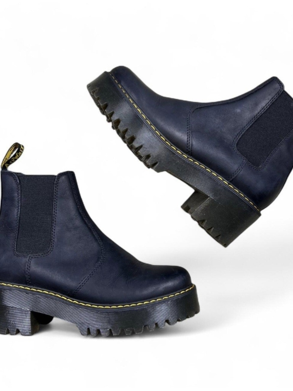Dr. Martens Black Platform Chunky Heel Chelsea Boot